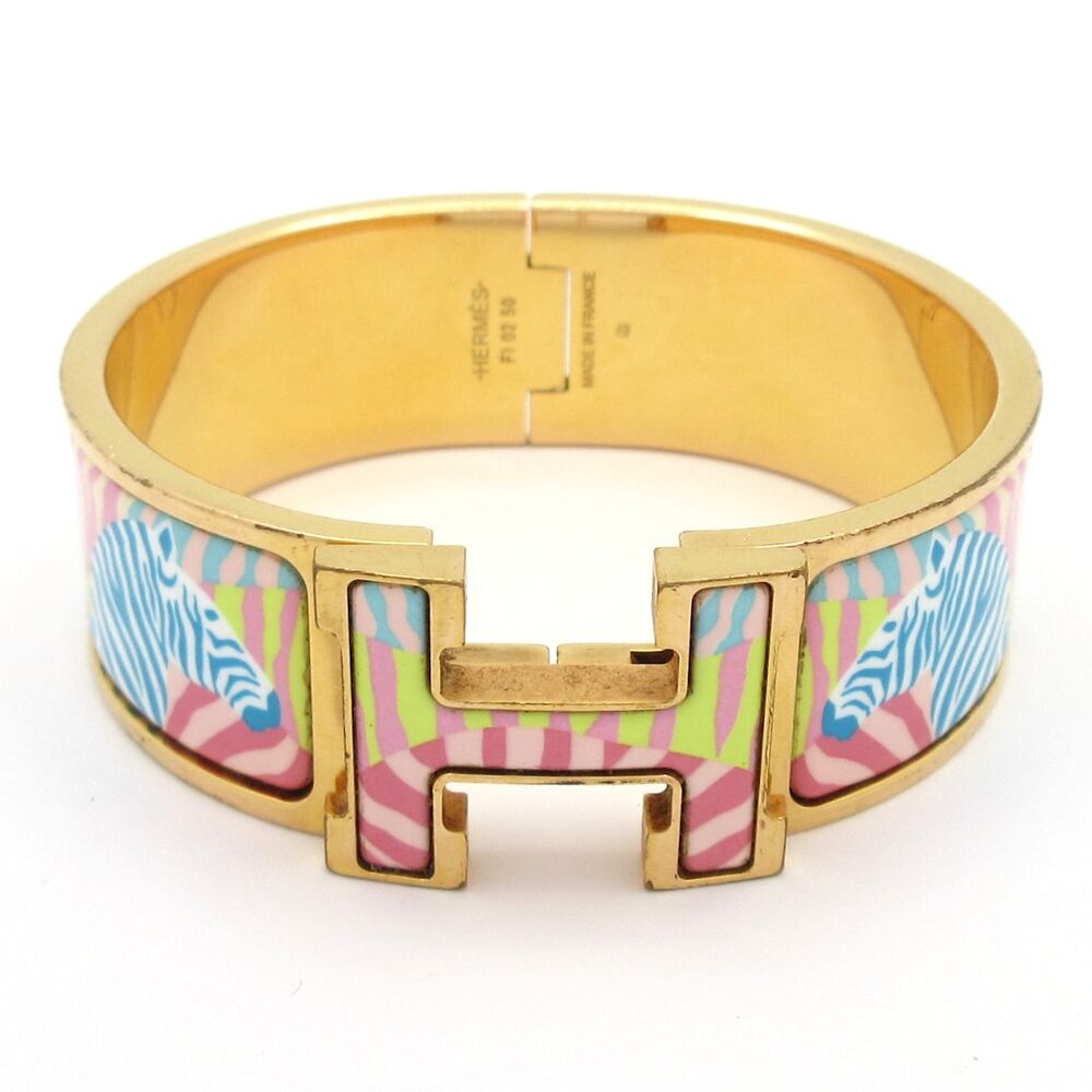 Hermès Click-Clack H Bangle Gold Multi